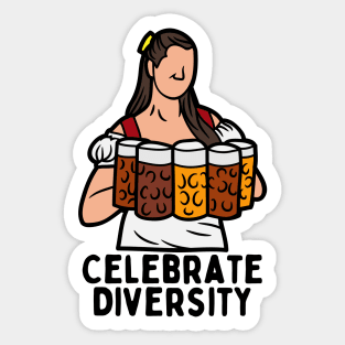 Celebrate Diversity - Beer Sticker